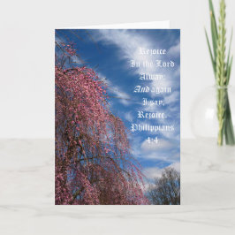 Cartão De Agradecimento April Sky com Philippians 4:4