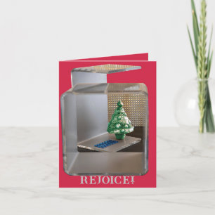 Cartão De Agradecimento Aproveite, venha a árvore Emmanuel CHRISTMAS na pl