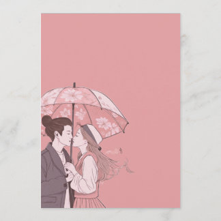 Cartão De Agradecimento Aquarela K-drama elegante personalizado fandom cor