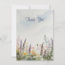 Aquarela Prado de Flores Silvestres | Boho Rústico