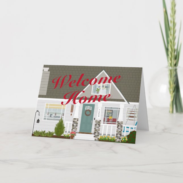 Cartão De Agradecimento Aquecimento da nova casa (Frente)