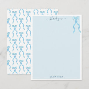 Cartão De Agradecimento Arco Azul de rico com Cor de Água Personalizado