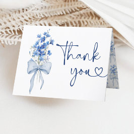 Cartão De Agradecimento Arco Azul Delfinium Algo Casamento Azul