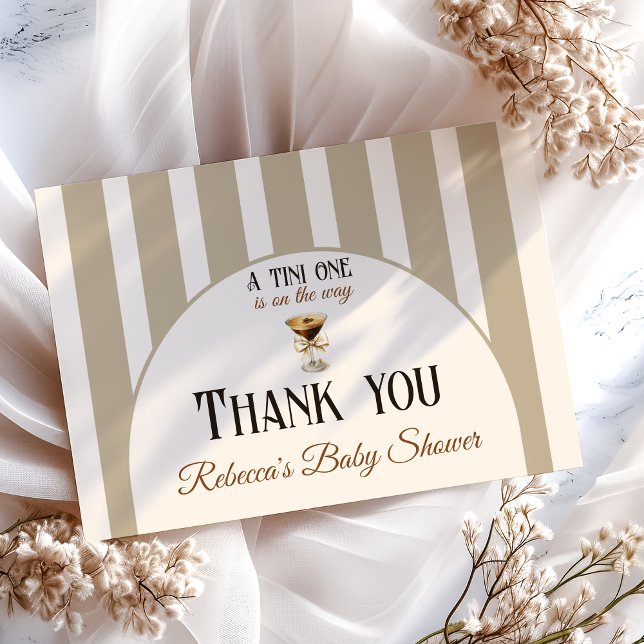 Cartão De Agradecimento Arco Espresso Martini (Criador carregado)