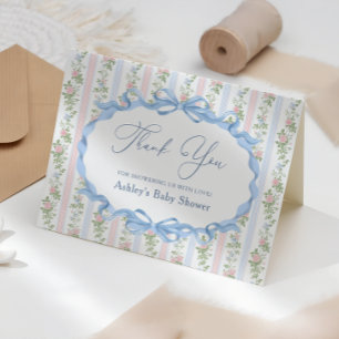 Cartão De Agradecimento Arco Floral Vintage - Obrigado