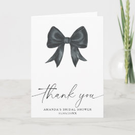 Cartão De Agradecimento Arco Preto Obrigado Chá de panela