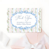 Arco Vintage Chá de fraldas Floral Obrigado