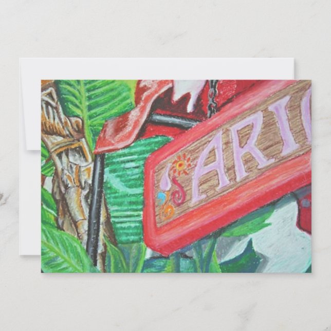 Cartão De Agradecimento Ariel Greeting Card (Frente)