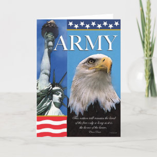 Cartão De Agradecimento Army Patriotic Troop Support Card