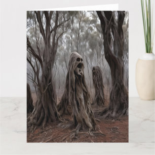 Cartão De Agradecimento Arrastando Árvores Fantasmas Australianos Bush