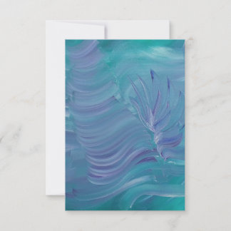 Cartão De Agradecimento Arte Abstrato mágica subaquática única colorida