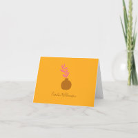 Arte Botânica Minimalista em Amarelo Personalizada