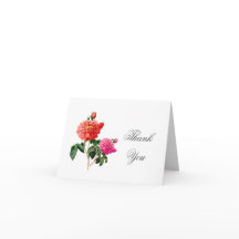 arte botânico vintage rosas cor-de-rosa obrigado
