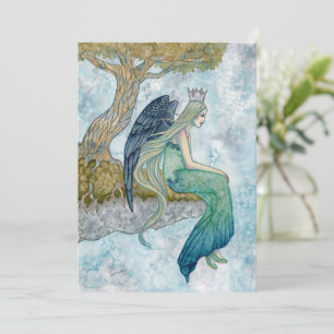 Cartão De Agradecimento Arte de Anjo por Holly Durr 