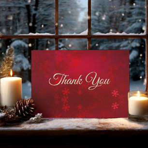 Cartão De Agradecimento Arte de mármore com monograma vermelho fofo