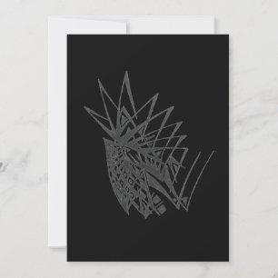 Cartão De Agradecimento Arte de Tatuagem Tribal Abstrata em Armadura