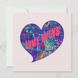 Cartão De Agradecimento Arte do Coração Vence o Amor