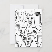 Arte em linha abstrato, Desenho em frente a Abstra