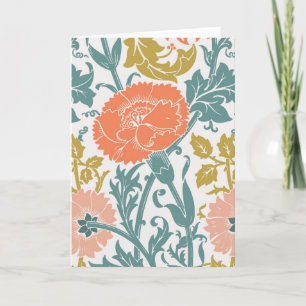 Cartão De Agradecimento Arte Gráfica de Flores Vintage & Seu Texto, Vs 2