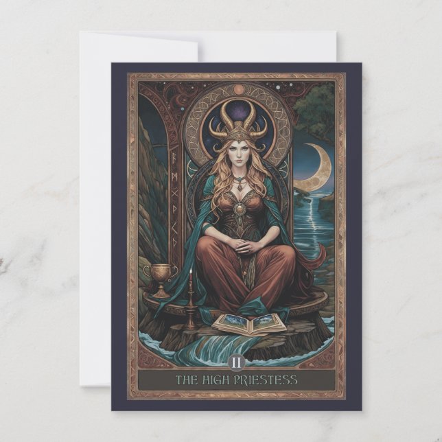 Cartão de Agradecimento Arte Tarot da Sumo Sacerdo (Frente)