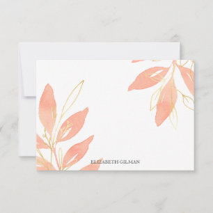 Cartão De Agradecimento Artigos de papelaria personalizados florais do
