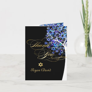 Cartão De Agradecimento Árvore da vida PixDezines/obrigado/fundo DIY