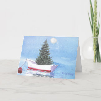 Cartão De Agradecimento Árvore de Natal White Dory no Porto