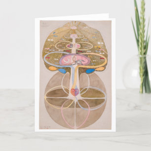 Cartão De Agradecimento Árvore do Conhecimento Nº 1 Hilma af Klint