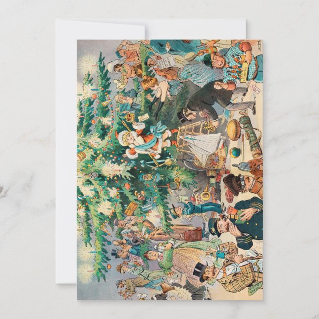 Cartão De Agradecimento Árvore Natal (1902) (Frente)