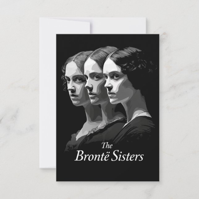 Cartão De Agradecimento As Irmãs Brontë (Frente)