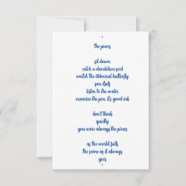 Cartão De Agradecimento as peças