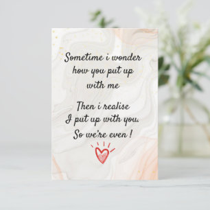 Cartão De Agradecimento Às Vezes Eu Me Pergunto Como Você Me Levantou, Eng