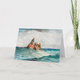 Cartão De Agradecimento Assalto Nas Redes (1887) Por Winslow Homer