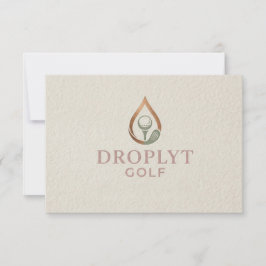 Cartão de Agradecimento Assinatura Droplyt Golf