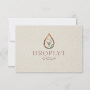 Cartão de Agradecimento Assinatura Droplyt Golf