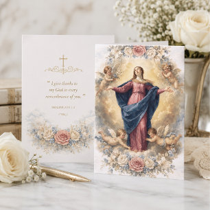 Cartão De Agradecimento Assunção da Bem-Aventurada Virgem Maria