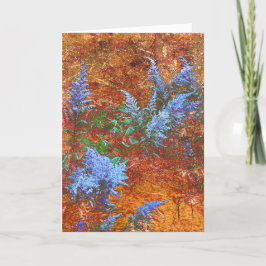 Cartão De Agradecimento Astilbe Dusty Blue no Conselho