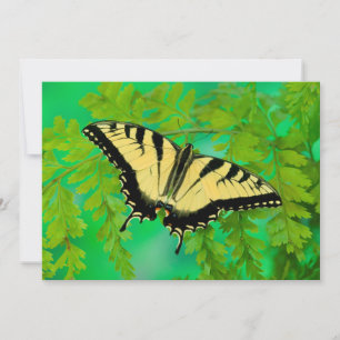 Cartão De Agradecimento Aterrissagem com borboleta