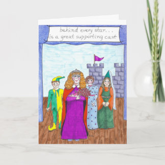 Cartão De Agradecimento Atrás de cada estrela são uns grandes actores
