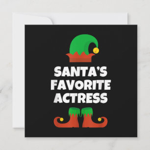 Cartão De Agradecimento Atriz favorita Atriz de Natal