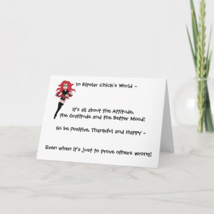 Cartão De Agradecimento Attitude