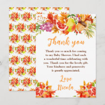 Autumn Fall Harvest Baby Shower