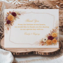 Autumn Floral Warm Appreciation