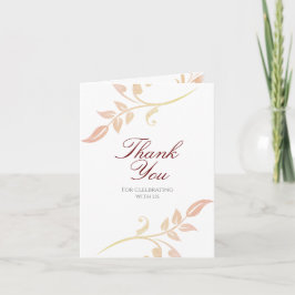 Cartão De Agradecimento Autumn Swirl Photo