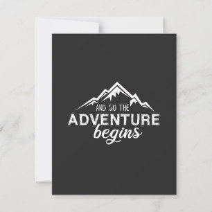 Cartão De Agradecimento aventura começa