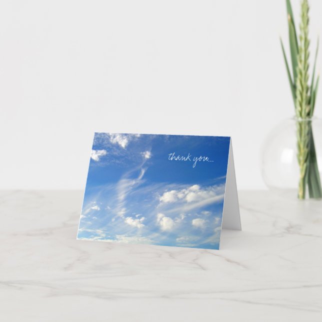 Cartão De Agradecimento Aviso de foto 'Atmosphere 2' (Frente)