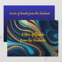 Azul Marinho Elegante Dourado Graduação 2026