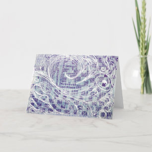 Cartão De Agradecimento Azul, obrigado