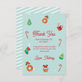 Cartão De Agradecimento Azul Pão de Gengiva Casa Natal Aniversário