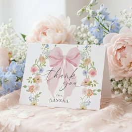 Cartão De Agradecimento Baby in Bloom Baby Shower